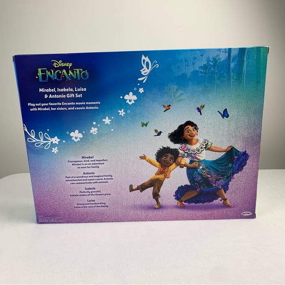 Disney Encanto Character Doll Set Mirabel Isabela Luisa Antonio Gift Set 4 Count - Picture 4 of 14